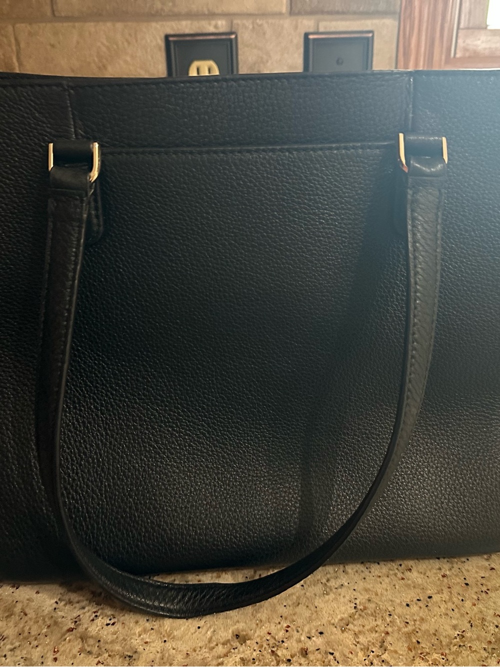 kate spade Black Pebbled Leather Tote - Picture 2 of 6
